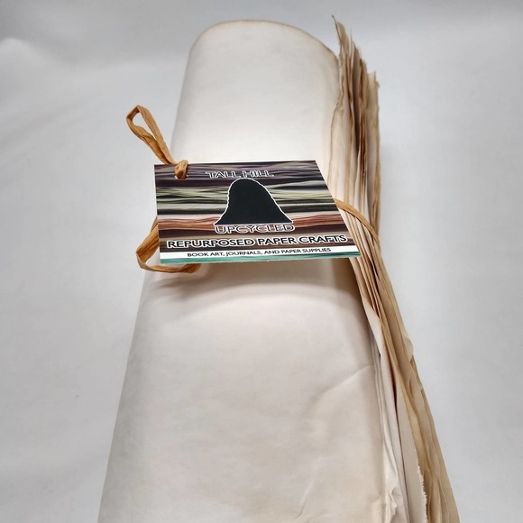 25 Tea Stained 11"x17" Dyed Papers, Hand Dyed Papers, Junk Journal Supply - Picture 5 of 10